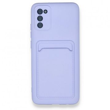 BSSM Kelvin Kartvizitli Silikon - Lila Samsung Galaxy A02S Kılıf