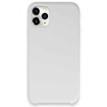 BSSM Lansman Legant Silikon - Beyaz iPhone 11 Pro Kılıf