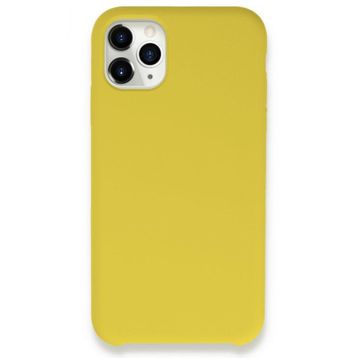 BSSM Lansman Legant Silikon - Sarı iPhone 11 Pro Kılıf