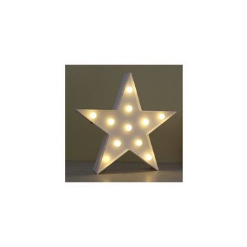 BSSM Led Işıklı Beyaz Yıldız Gece Lambası
