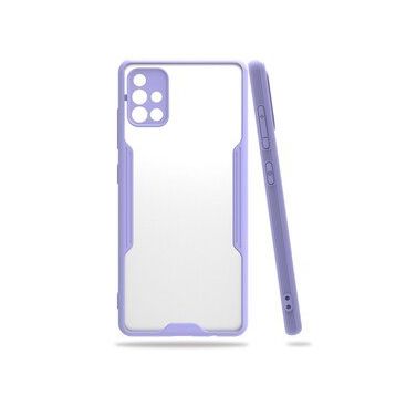 BSSM Lila Samsung Galaxy A71 Platin Silikon Kılıf