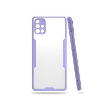 BSSM Lila Samsung Galaxy A71 Platin Silikon Kılıf