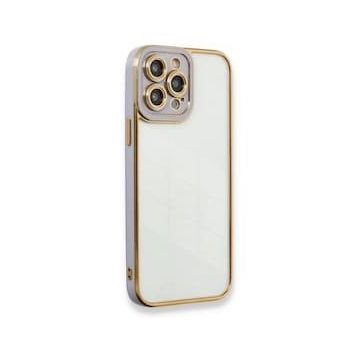 BSSM Liva Lens Silikon - Lila iPhone 13 Pro Max Kılıf