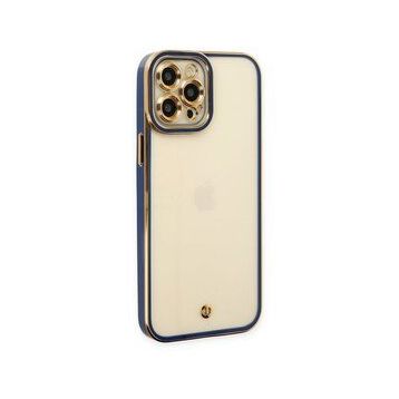 BSSM Liva Lens Silikon - Mavi iPhone 12 Pro Max Kılıf