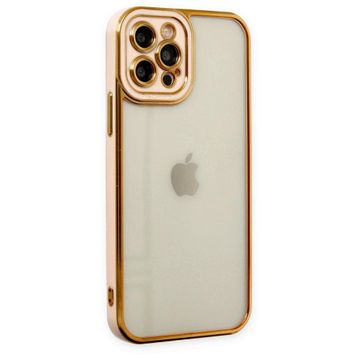 BSSM Liva Lens Silikon - Rose iPhone 12 Pro Kılıf
