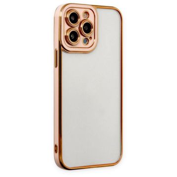 BSSM Liva Lens Silikon - Rose iPhone 13 Pro Kılıf