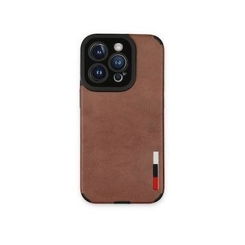 BSSM Loop Deri Silikon - Kahverengi iPhone 14 Pro Max Kılıf