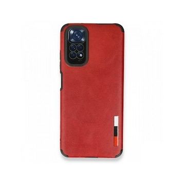 BSSM Loop Deri Silikon - Kırmızı Xiaomi Redmi Note 11 Kılıf