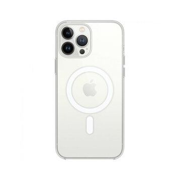 BSSM Magneticsafe Şeffaf Silikon - Şeffaf iPhone 13 Pro Kılıf