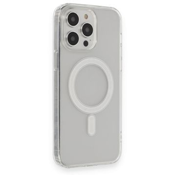 BSSM Matte Şeffaf Magneticsafe - Şeffaf iPhone 14 Pro Max Kılıf