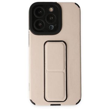 BSSM Mega Standlı Silikon - Gold iPhone 13 Pro Max Kılıf