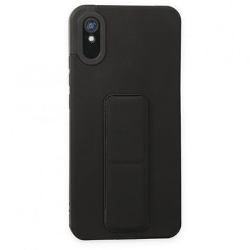 BSSM Mega Standlı Silikon - Siyah Xiaomi Redmi 9A Kılıf