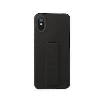 BSSM Mega Standlı Silikon - Siyah Xiaomi Redmi 9A Kılıf