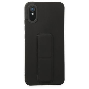 BSSM Mega Standlı Silikon - Siyah Xiaomi Redmi 9A Kılıf