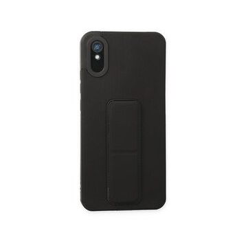 BSSM Mega Standlı Silikon - Siyah Xiaomi Redmi 9A Kılıf