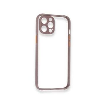 BSSM Miami Şeffaf Silikon - Açık Mor iPhone 12 Pro Kılıf