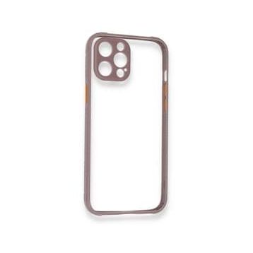 BSSM Miami Şeffaf Silikon - Açık Mor iPhone 12 Pro Max Kılıf