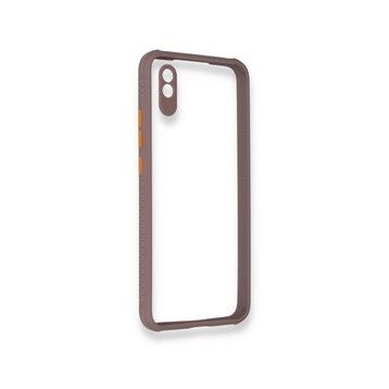 BSSM Miami Şeffaf Silikon - Açık Mor Xiaomi Redmi 9A Kılıf