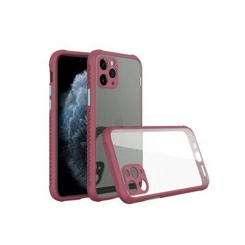 BSSM Miami Şeffaf Silikon - Fuşya iPhone 11 Pro Kılıf