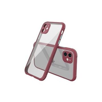BSSM Miami Şeffaf Silikon Fuşya iPhone 12 Mini Kılıf