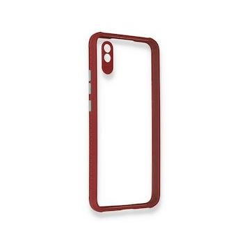 BSSM Miami Şeffaf Silikon - Fuşya Xiaomi Redmi 9A Kılıf