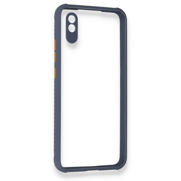 BSSM Miami Şeffaf Silikon - Gri Xiaomi Redmi 9A Kılıf