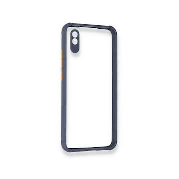 BSSM Miami Şeffaf Silikon - Gri Xiaomi Redmi 9A Kılıf