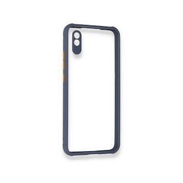 BSSM Miami Şeffaf Silikon - Gri Xiaomi Redmi 9A Kılıf