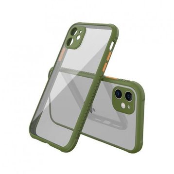 BSSM Miami Şeffaf Silikon Koyu Yeşil iPhone 12 Mini Kılıf