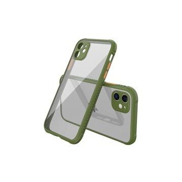 BSSM Miami Şeffaf Silikon Koyu Yeşil iPhone 12 Mini Kılıf