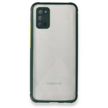 BSSM Miami Şeffaf Silikon - Koyu Yeşil Samsung Galaxy A02S Kılıf