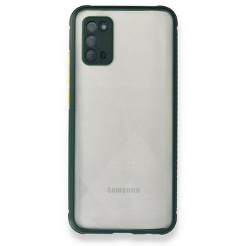 BSSM Miami Şeffaf Silikon - Koyu Yeşil Samsung Galaxy A02S Kılıf