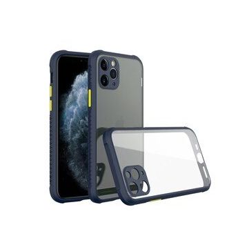 BSSM Miami Şeffaf Silikon - Lacivert iPhone 11 Pro Kılıf