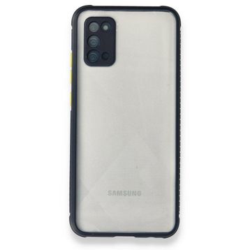 BSSM Miami Şeffaf Silikon - Lacivert Samsung Galaxy A02S Kılıf