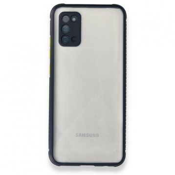 BSSM Miami Şeffaf Silikon - Lacivert Samsung Galaxy A02S Kılıf
