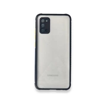 BSSM Miami Şeffaf Silikon - Lacivert Samsung Galaxy A02S Kılıf