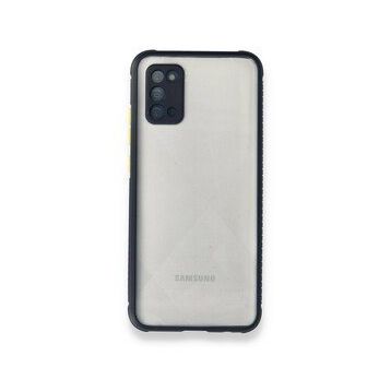 BSSM Miami Şeffaf Silikon - Lacivert Samsung Galaxy A02S Kılıf