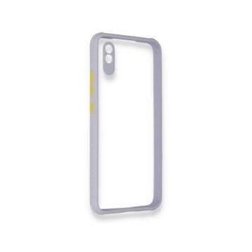 BSSM Miami Şeffaf Silikon - Lila Xiaomi Redmi 9A Kılıf