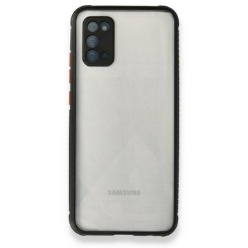 BSSM Miami Şeffaf Silikon - Siyah Samsung Galaxy A02S Kılıf