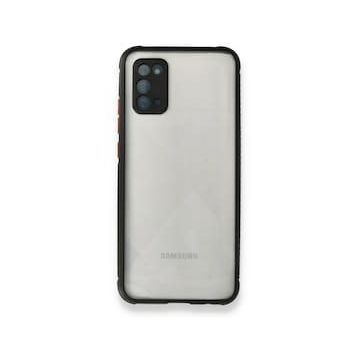 BSSM Miami Şeffaf Silikon - Siyah Samsung Galaxy A02S Kılıf