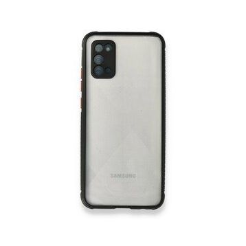 BSSM Miami Şeffaf Silikon - Siyah Samsung Galaxy A02S Kılıf