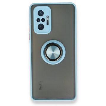 BSSM Montreal Yüzüklü Silikon Kapak - Buz Mavi Xiaomi Redmi Note 10 Pro Kılıf
