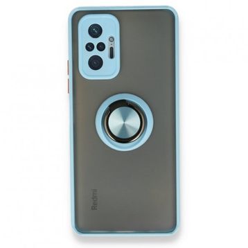 BSSM Montreal Yüzüklü Silikon Kapak - Buz Mavi Xiaomi Redmi Note 10 Pro Kılıf