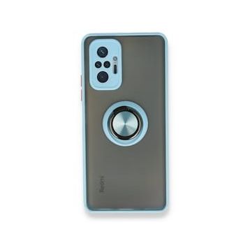 BSSM Montreal Yüzüklü Silikon Kapak - Buz Mavi Xiaomi Redmi Note 10 Pro Kılıf