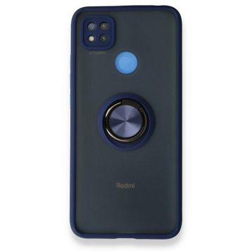 BSSM Montreal Yüzüklü Silikon Kapak - Lacivert Xiaomi Redmi 9C Kılıf