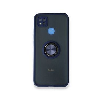 BSSM Montreal Yüzüklü Silikon Kapak - Lacivert Xiaomi Redmi 9C Kılıf