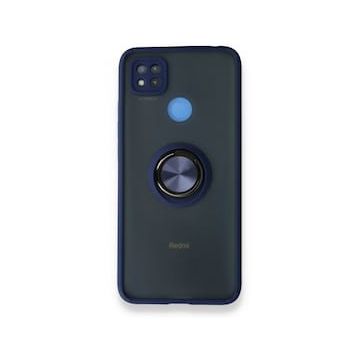 BSSM Montreal Yüzüklü Silikon Kapak - Lacivert Xiaomi Redmi 9C Kılıf