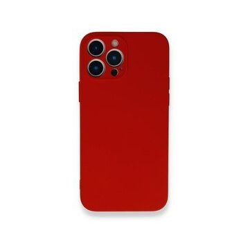 BSSM Nano İçi Kadife Silikon - Kırmızı iPhone 13 Pro Max Kılıf