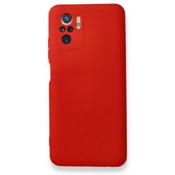 BSSM Nano içi Kadife Silikon - Kırmızı Xiaomi Redmi Note 10 Kılıf