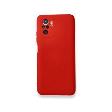 BSSM Nano içi Kadife Silikon - Kırmızı Xiaomi Redmi Note 10 Kılıf